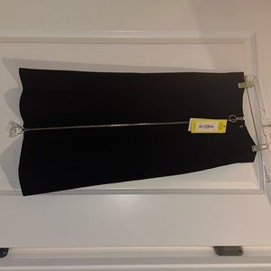 Knit midi skirt with zipper detail